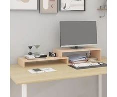 Laikiklis Monitoriaus stovas, (52–101)x22x14cm, pušies medienos masyvas