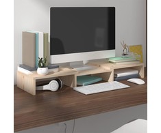 Monitoriaus stovas, 60x24x10,5cm, pušies medienos masyvas