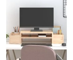Laikiklis Monitoriaus stovas, 70x27,5x15cm, pušies medienos masyvas