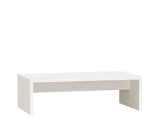 Monitoriaus stovas, baltas, 50x27x15cm, pušies medienos masyvas
