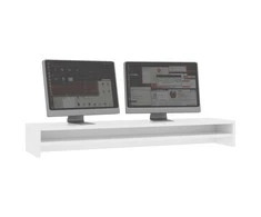 Laikiklis Monitoriaus stovas, baltos spalvos, 100x24x13 cm, MDP