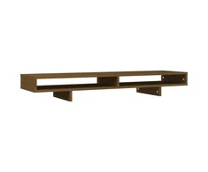 Laikiklis Monitoriaus stovas, medaus rudas, 100x27x14cm, pušies masyvas