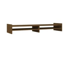 Laikiklis Monitoriaus stovas, medaus rudas, 100x27x15cm, pušies masyvas