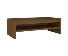 Laikiklis Monitoriaus stovas, medaus rudas, 50x24x16cm, pušies masyvas