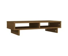Laikiklis Monitoriaus stovas, medaus rudas, 60x27x14cm, pušies masyvas