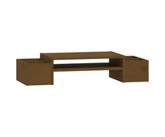 Laikiklis Monitoriaus stovas, medaus rudas, 70x27,5x15cm, pušies masyvas