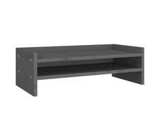 Laikiklis Monitoriaus stovas, pilkas, 50x24x16cm, pušies medienos masyvas