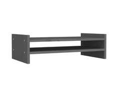 Laikiklis Monitoriaus stovas, pilkas, 50x27x15cm, pušies medienos masyvas