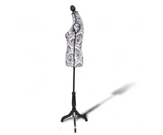Moters biusto forma, juoda/balta