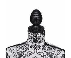 Moters biusto forma, juoda/balta