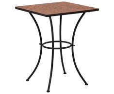 Mozaikinis bistro staliukas, terakotos, 60cm, keramika