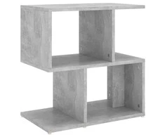 Naktinė spintelė, betono pilka, 50x30x51,5cm, apdirbta mediena