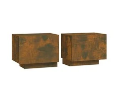 Naktinė spintelė, dūminio ąžuolo, 100x35x40cm, apdirbta mediena