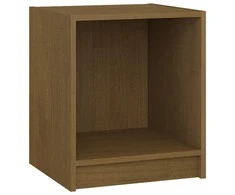 Naktinė spintelė, medaus ruda, 35,5x33,5x41,5cm, pušies masyvas