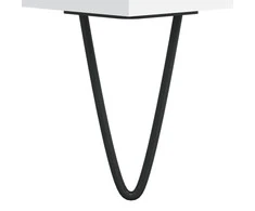 Naktinės spintelės, 2vnt., baltos, 40x30x50cm, apdirbta mediena