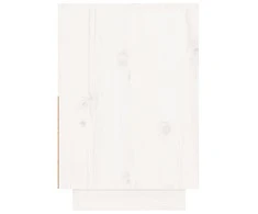 Naktinės spintelės, 2vnt., baltos, 60x34x51cm, pušies masyvas