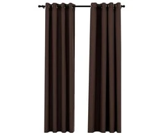 Naktinės užuolaidos su kilputėmis, 2vnt., taupe, 140x225cm