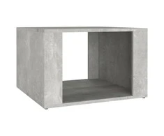 Naktinis staliukas, betono pilkas, 57x55x36cm, apdirbta mediena