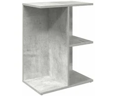 Naktinis staliukas, pilka, 46,5x29x61cm, apdirbta mediena