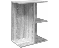 Naktinis staliukas, pilka, 46,5x29x61cm, apdirbta mediena
