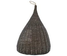 Namelis katėms su pagalv., pilkas, 40x60cm, gluosnis, tipi diz.