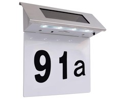 Namo numeris su LED apšvietimu, nerūdijantis plienas