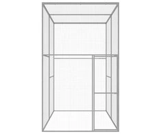 Narvas katėms, 3x1,5x2,5m, galvanizuotas plienas