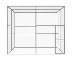 Narvas katėms, 3x3x2,5m, galvanizuotas plienas