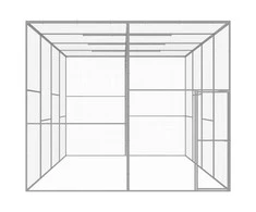 Narvas katėms, 6x3x2,5m, galvanizuotas plienas