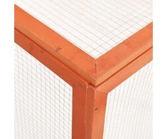 Narvas triušiams, 124x120x60cm, eglės medienos masyvas