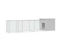 Narvas viščiukams, pilkas, 400x91x100cm, galvanizuotas plienas