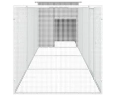 Narvas viščiukams, pilkas, 400x91x100cm, galvanizuotas plienas