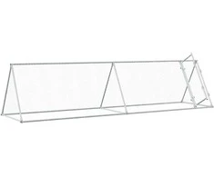 Narvas viščiukams, sidabrinis, 400x105x91cm, plienas