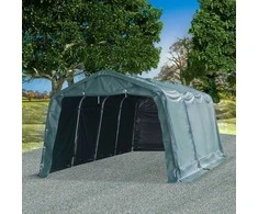 Nuimama palapinė gyvuliams, žalia, 3,3x6,4m, PVC, 550g/m²