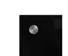 Virtuvės sienelė, juodos spalvos, 100x60cm, grūdintas stiklas