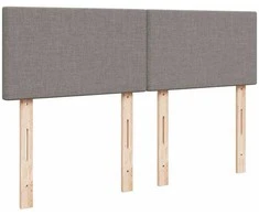 Osmanų lova su čiužiniu ir LED lemputėmis Taupe 140x200 cm