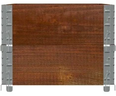 Padėklų apvadai, 2vnt., rudi, 100x50cm, pušies medienos masyvas