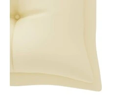 Sodo suoliuko pagalvėlė, kreminė, 180x(50+50)x7cm, audinys
