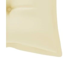 Sodo suoliuko pagalvėlė, kreminė, 120x(50+50)x7cm, audinys