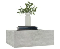 Naktiniai staliukai, 2vnt., betono, 40x30x15cm, mediena