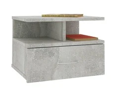 Pakabinamas naktinis staliukas, betono, 40x31x27cm, mediena