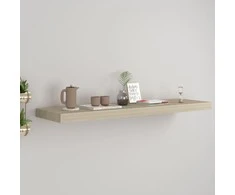 Pakabinama sieninė lentyna, ąžuolo spalvos, 90x23,5x3,8cm, MDF