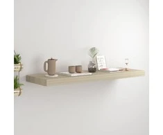 Pakabinama sieninė lentyna, ąžuolo spalvos, 80x23,5x3,8cm, MDF
