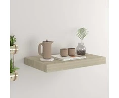 Pakabinama sieninė lentyna, ąžuolo spalvos, 40x23x3,8cm, MDF