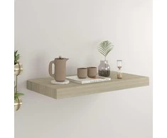 Pakabinama sieninė lentyna, ąžuolo spalvos, 50x23x3,8cm, MDF