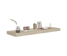 Pakabinama sieninė lentyna, ąžuolo spalvos, 80x23,5x3,8cm, MDF