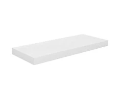 Pakabinama sieninė lentyna, balta, 60x23,5x3,8cm, MDF, blizgi