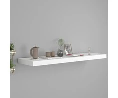 Pakabinama sieninė lentyna, baltos spalvos, 90x23,5x3,8cm, MDF