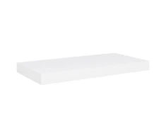 Pakabinama sieninė lentyna, baltos spalvos, 50x23x3,8cm, MDF