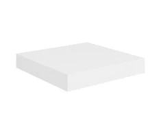 Pakabinama sieninė lentyna, baltos spalvos, 23x23,5x3,8cm, MDF